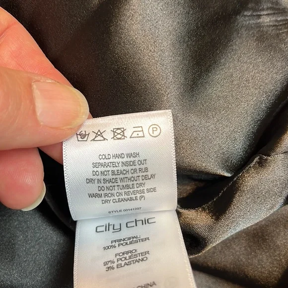 City Chic Rose Shadows Dress XS/14 - Picture 15 of 16